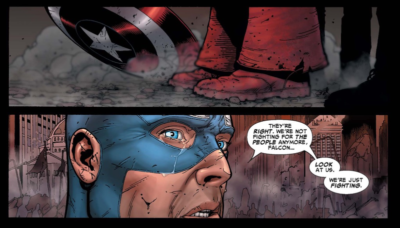 Illustration for article titled With Civil War, Marvel dusted off inane source material for superfights